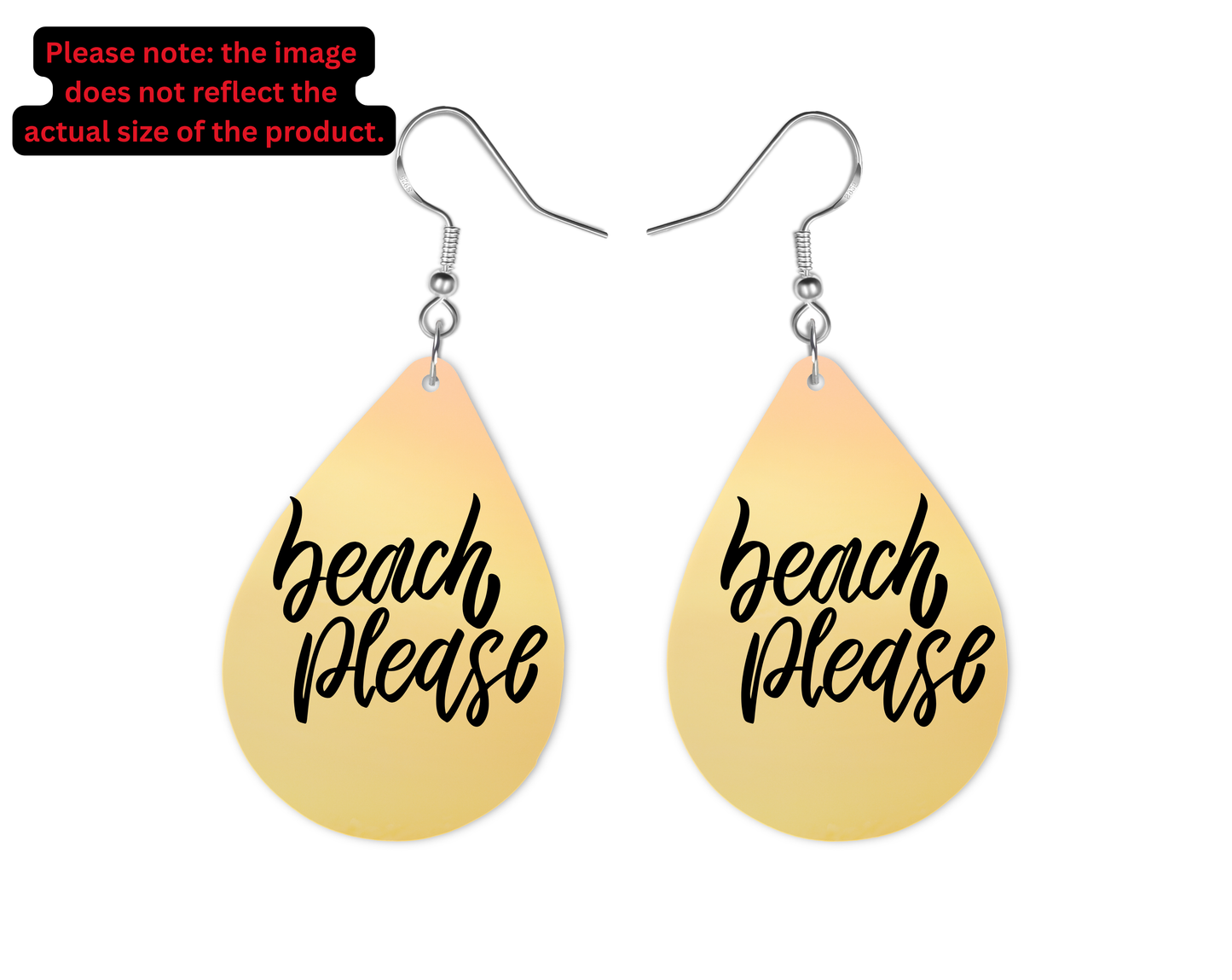 Beach Please Teardrop Earrings