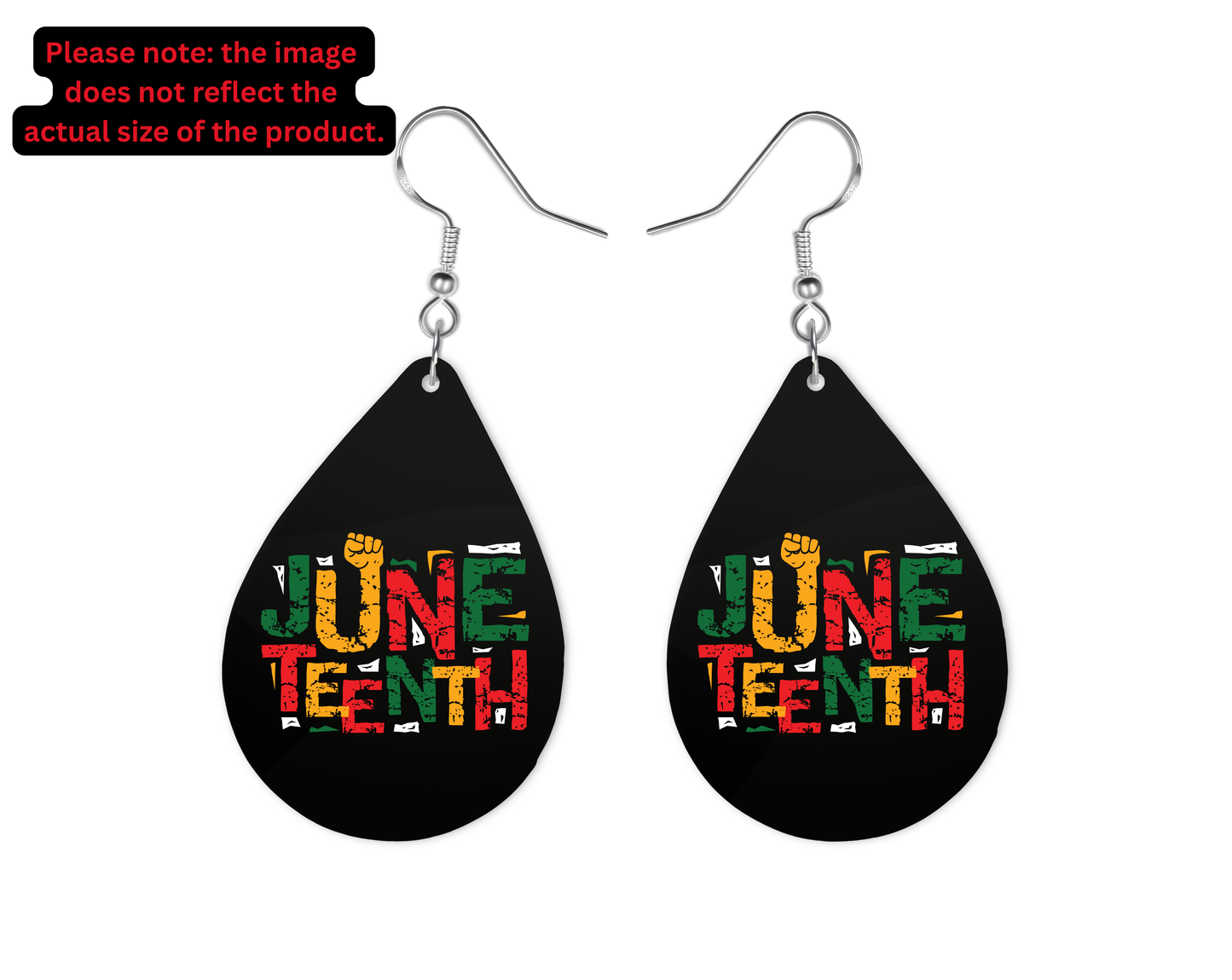 Juneteenth Teardrop Earrings