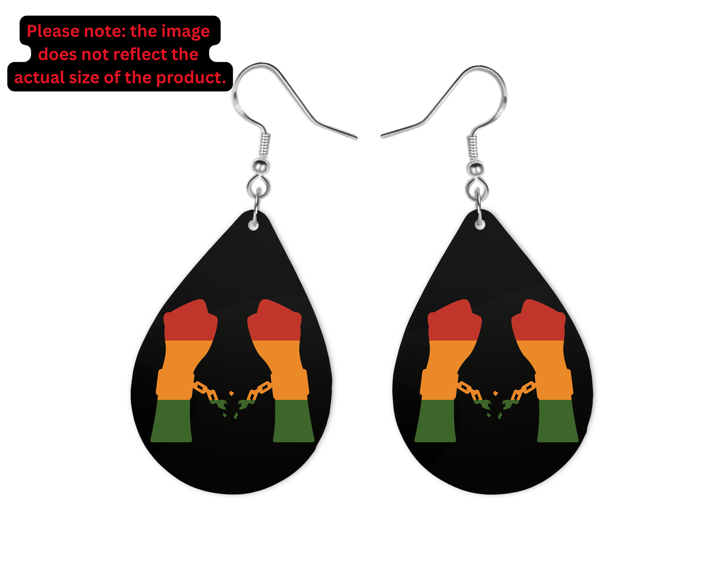 Breaking Chains Teardrop Earrings