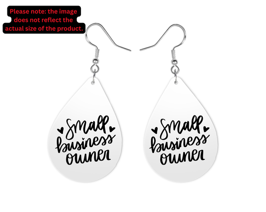 Small Business Owner Teardrop Earrings