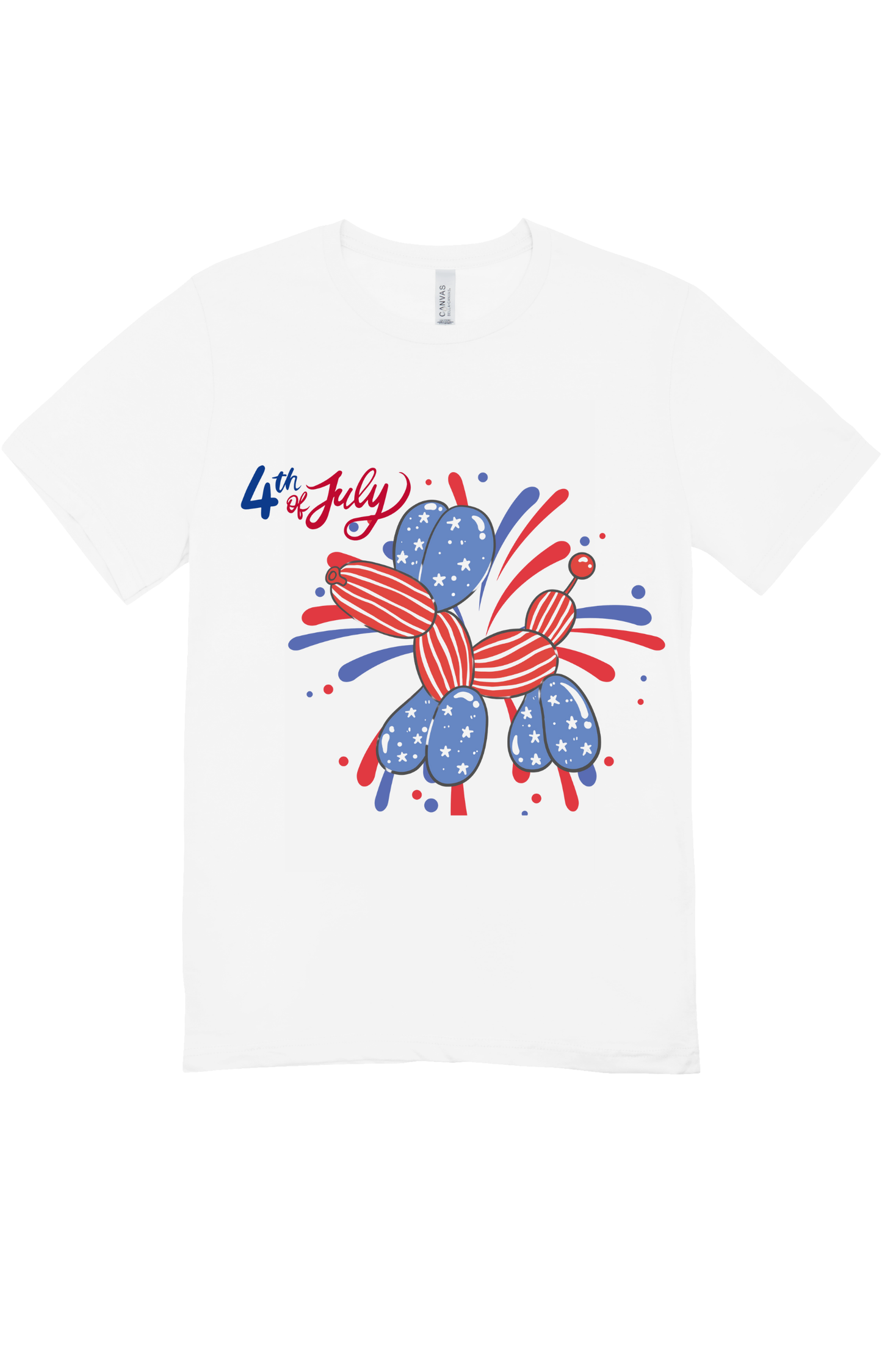 USA Dog Balloon Short Sleeve T-Shirt