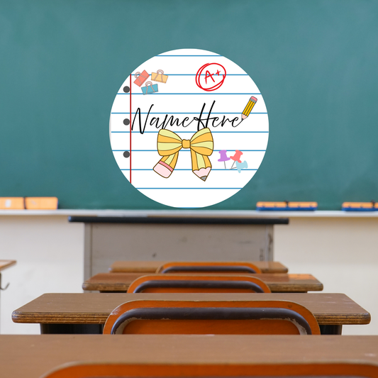 Line Paper Door Sign