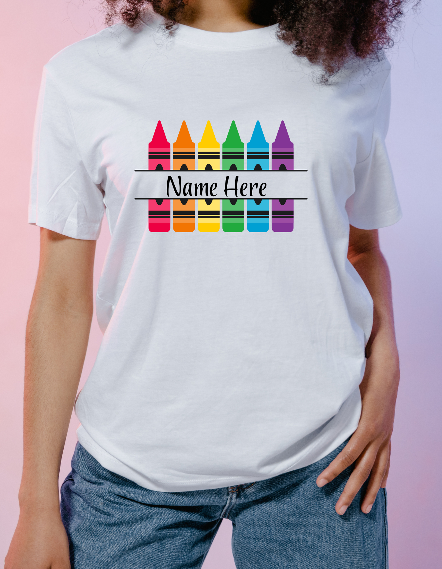 Crayon Burst Personalized Shirt