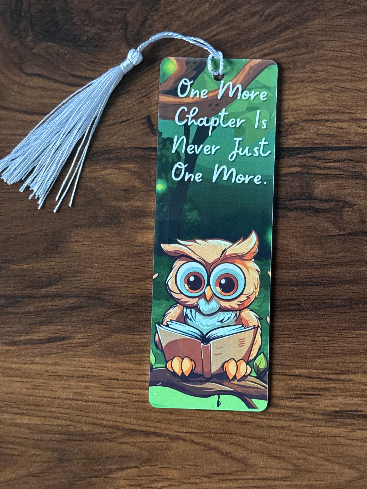 Reading Owl- One More… Bookmark