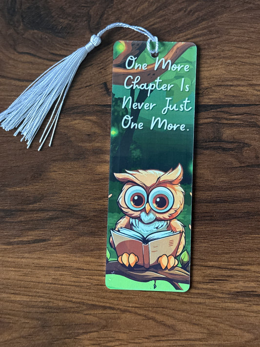 Reading Owl- One More… Bookmark