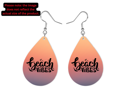 Beach Vibes (Sunset) Teardrop Earrings