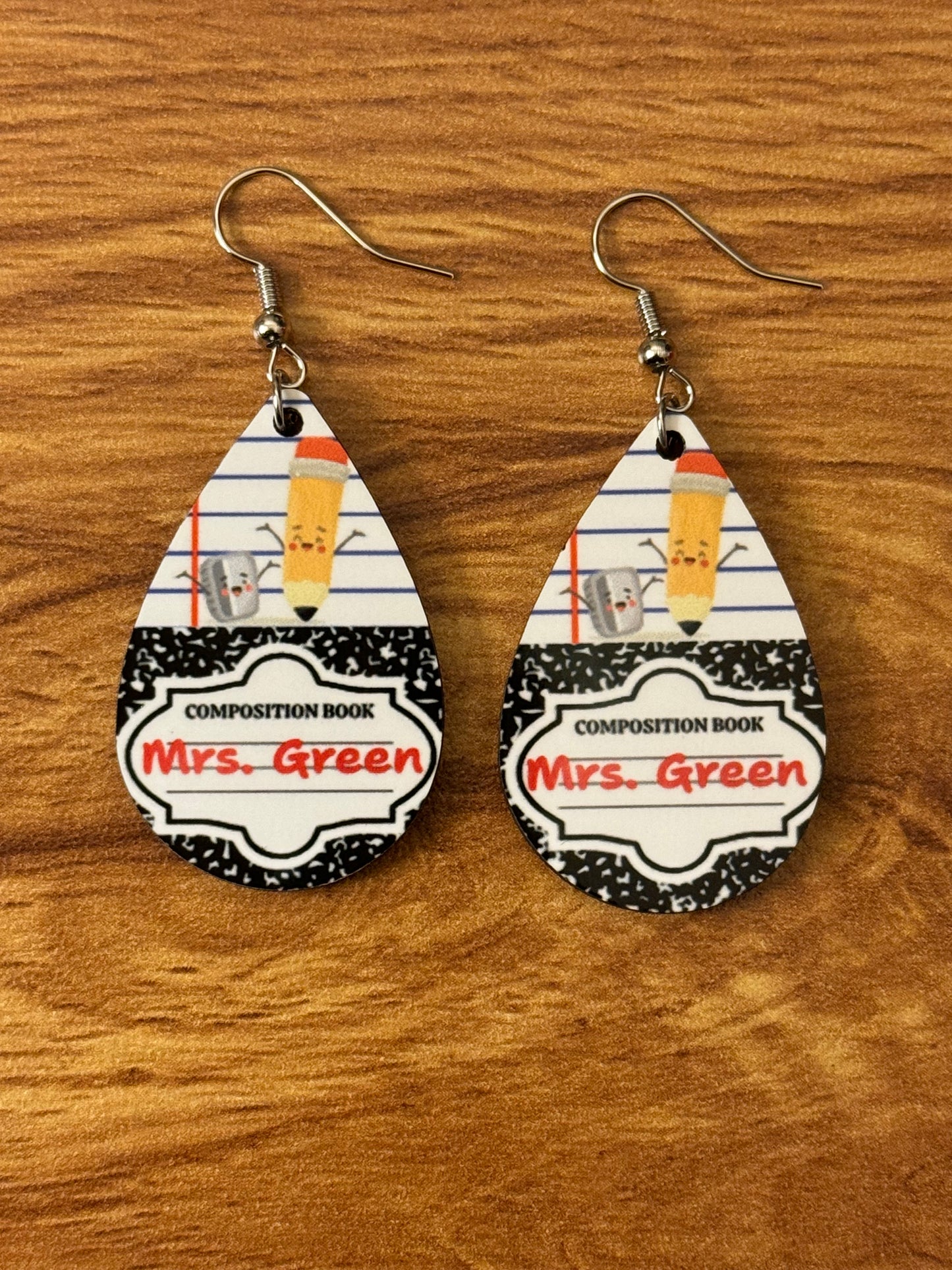 Comp Line Teardrop Earrings