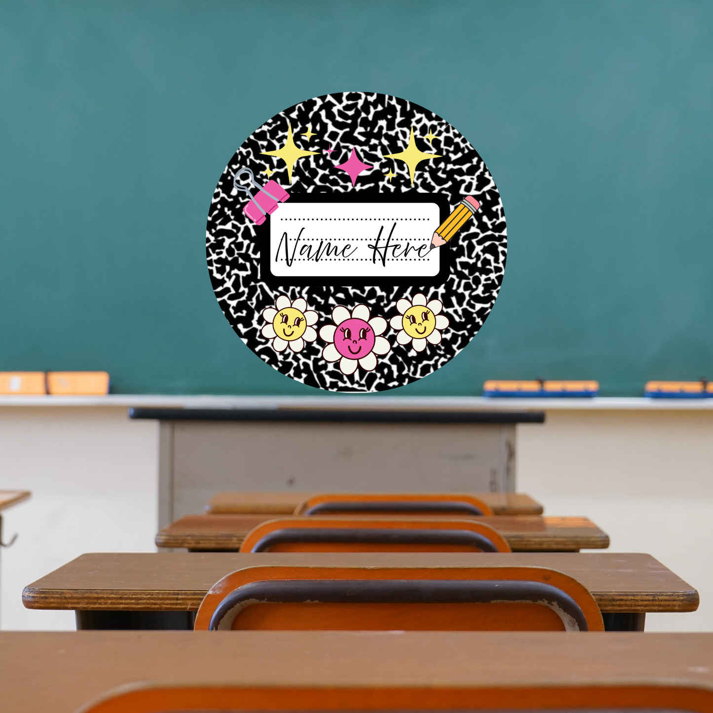 Composition Notebook Door Sign