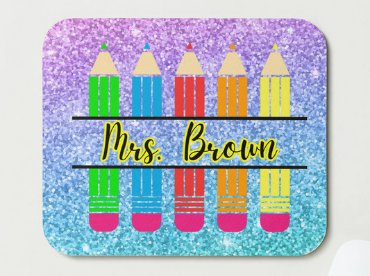 Pencils and Sparkles Mousepads
